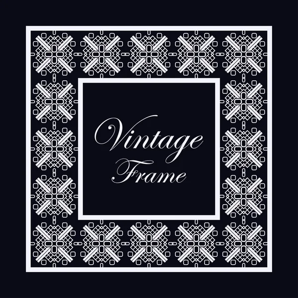 Vintage ornamental frame — Stock Vector