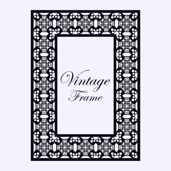 Armação ornamental vintage — Vetor de Stock