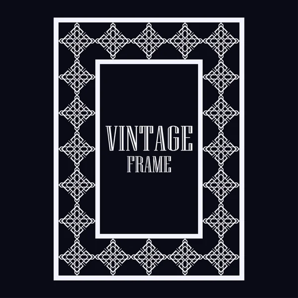 Armação ornamental vintage — Vetor de Stock