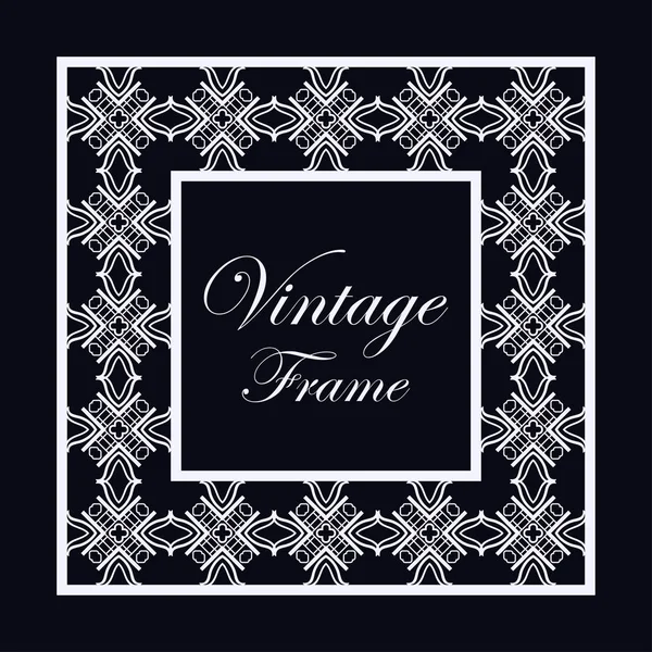 Vintage ornamental frame — Stock Vector