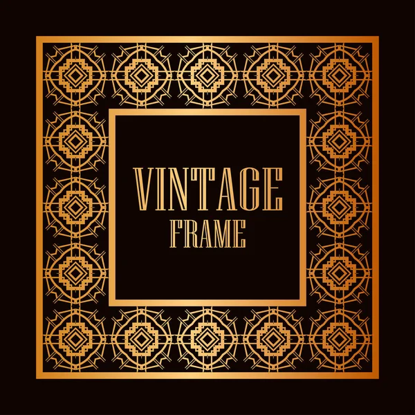 Vintage ornamental frame — Stock Vector