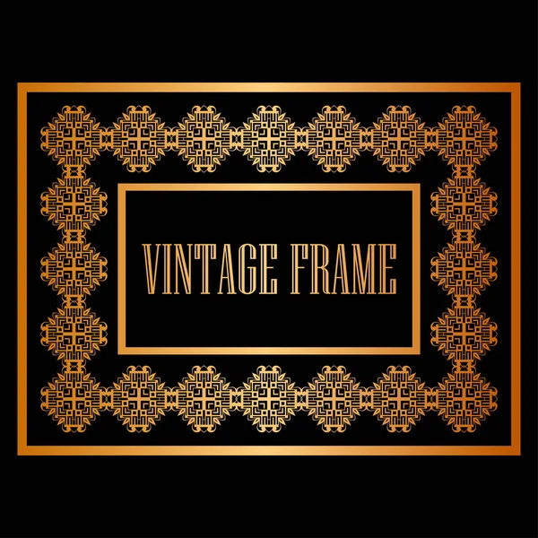 Cornice ornamentale vintage — Vettoriale Stock