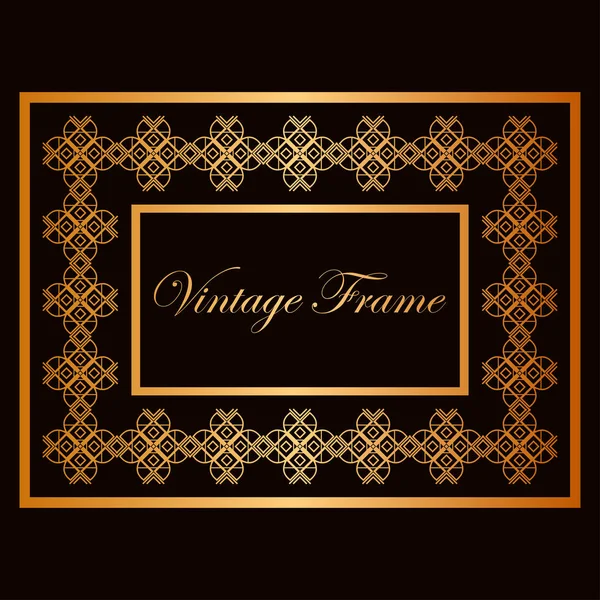 Vintage sier frame — Stockvector