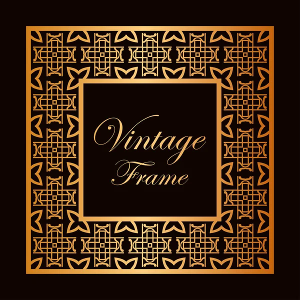 Vintage ornamental frame — Stock Vector