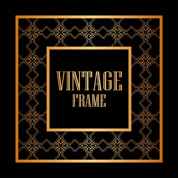 Vintage ornamental frame — Stock Vector