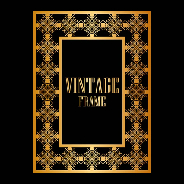 Cornice ornamentale vintage — Vettoriale Stock