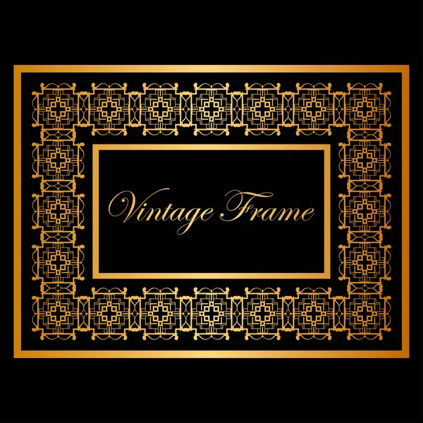 Vintage ornamental frame — Stock Vector