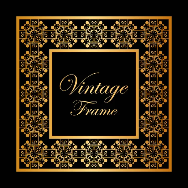 Vintage ornamental frame — Stock Vector