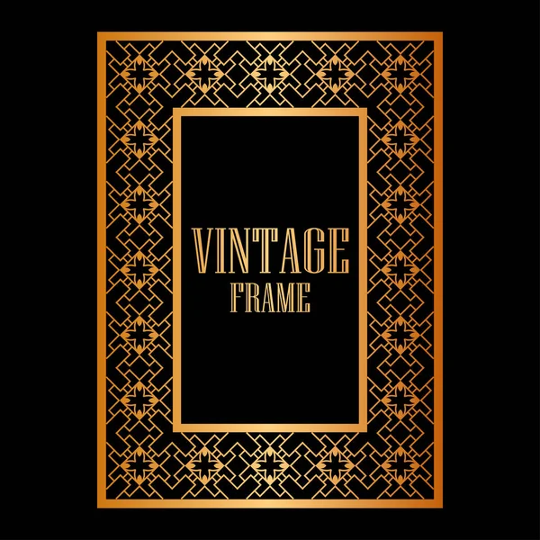 Armação ornamental vintage — Vetor de Stock