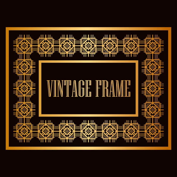 Vintage sier frame — Stockvector