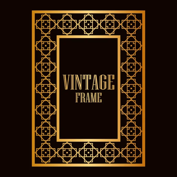 Armação ornamental vintage — Vetor de Stock