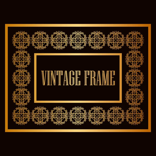 Vintage ornamental frame — Stock Vector