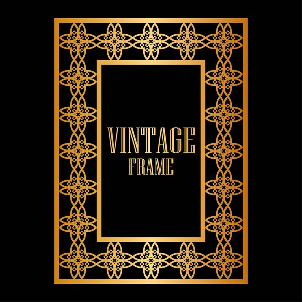 Vintage ornamental frame — Stock Vector