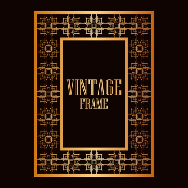 Cornice ornamentale vintage — Vettoriale Stock