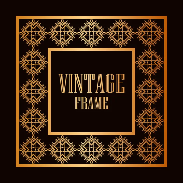Vintage ornamental frame — Stock Vector