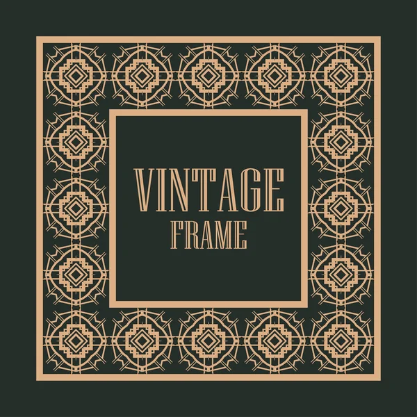 Vintage ornamental frame — Stock Vector