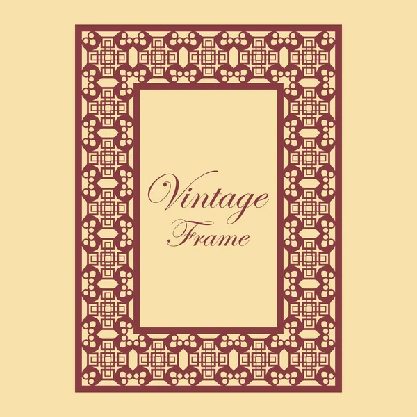 Marco ornamental vintage — Archivo Imágenes Vectoriales