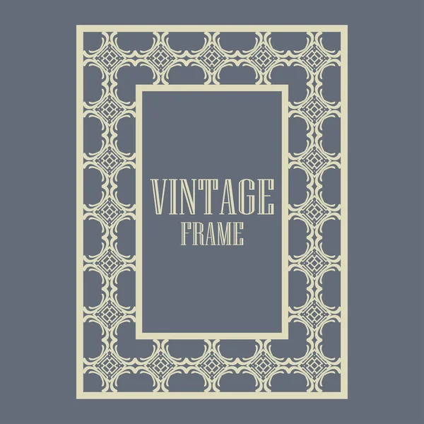 Armação ornamental vintage — Vetor de Stock