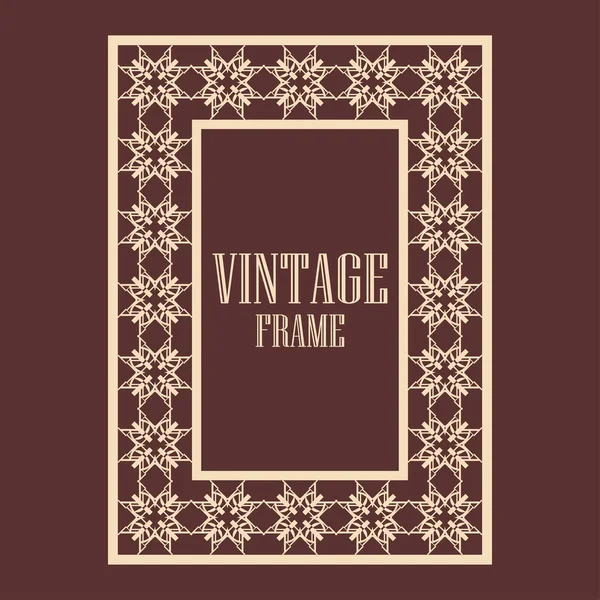 Vintage ornamental frame — Stock Vector