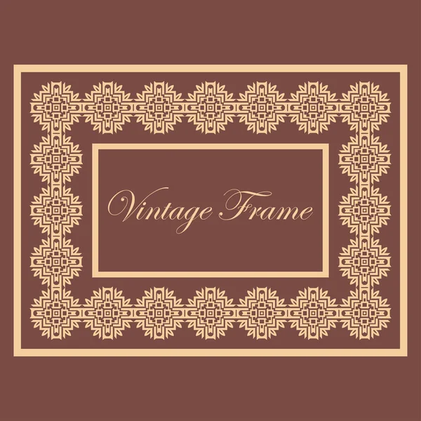 Cornice ornamentale vintage — Vettoriale Stock