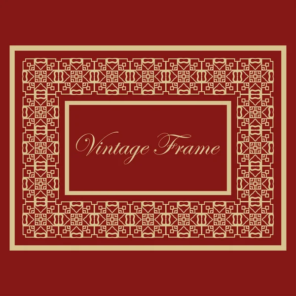 Vintage ornamental frame — Stock Vector