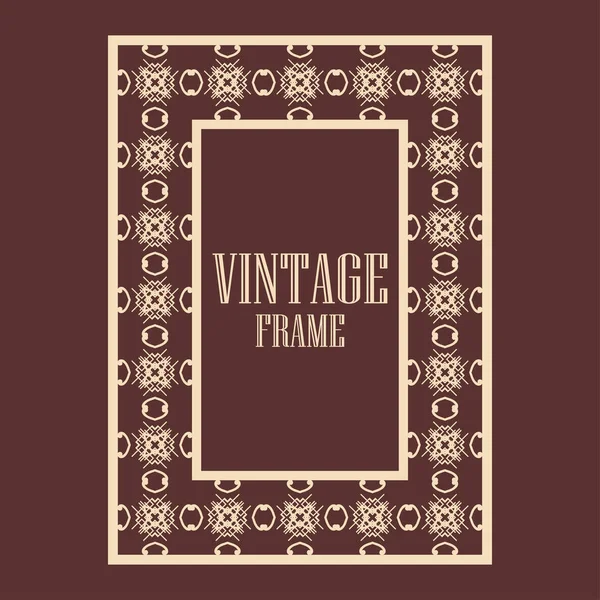 Cadre ornemental vintage — Image vectorielle