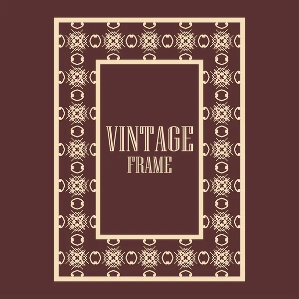 Armação ornamental vintage — Vetor de Stock