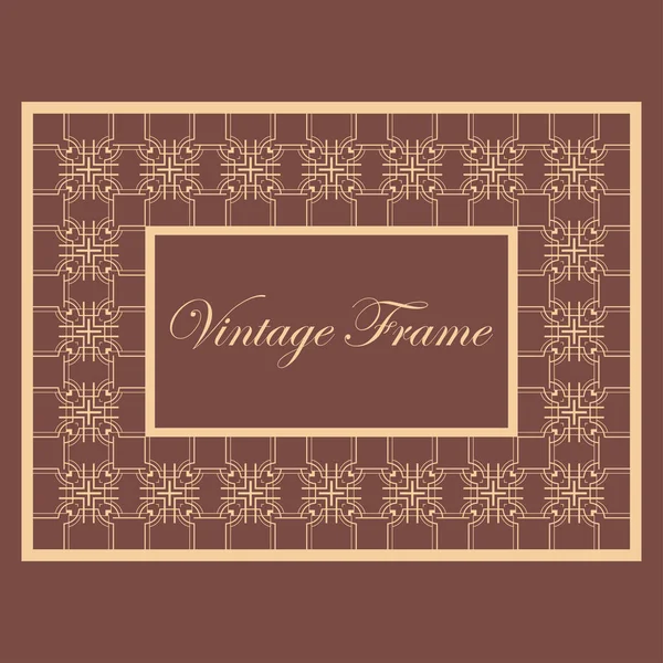 Cornice ornamentale vintage — Vettoriale Stock