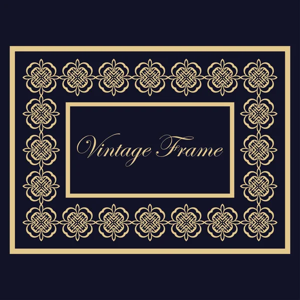 Vintage sier frame — Stockvector