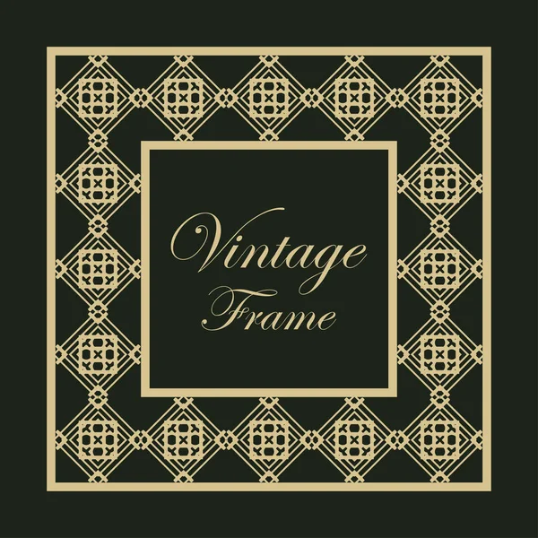 Vintage ornamental frame — Stock Vector