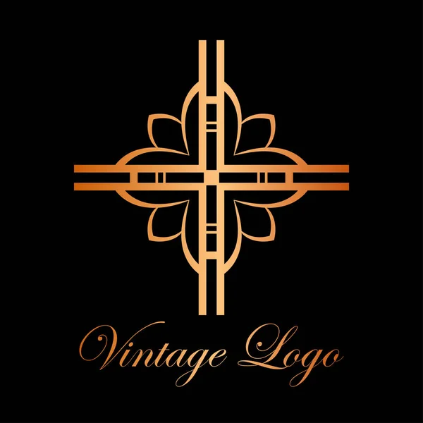 Logo ornamental vintage — Archivo Imágenes Vectoriales