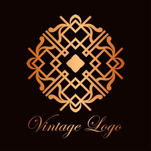 Logotipo ornamental vintage — Vetor de Stock