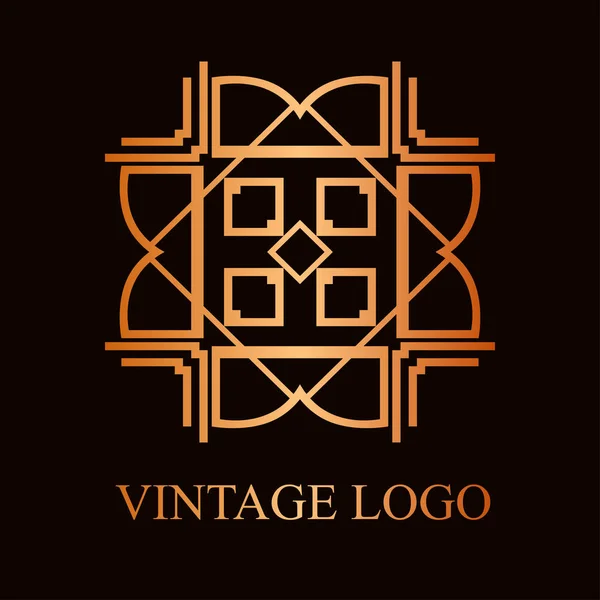 Vintage decoratieve logo — Stockvector