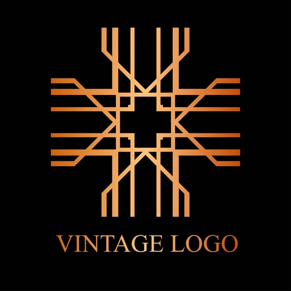 Урожай декоративних логотип — стоковий вектор