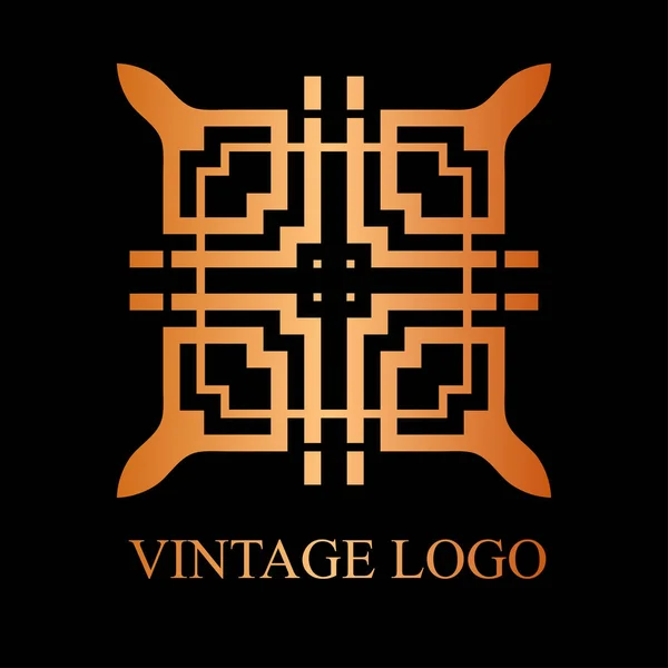 Logo ornamental vintage — Vector de stock