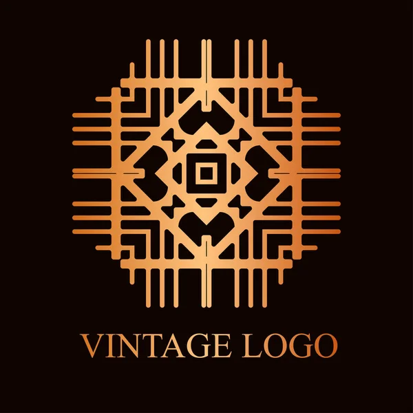 Logo ornamental vintage — Vector de stock