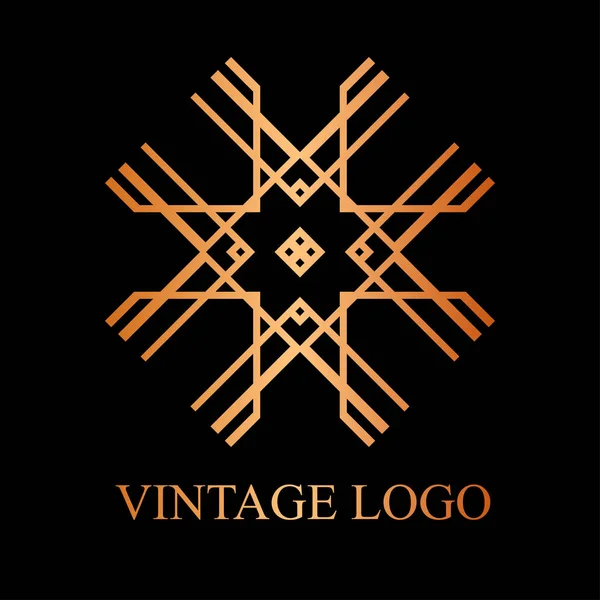 Logotipo ornamental vintage — Vetor de Stock