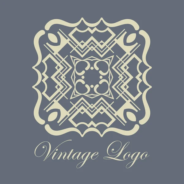 Logo ornamental vintage — Archivo Imágenes Vectoriales