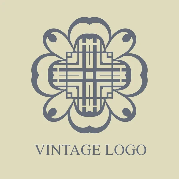 Logo ornemental vintage — Image vectorielle