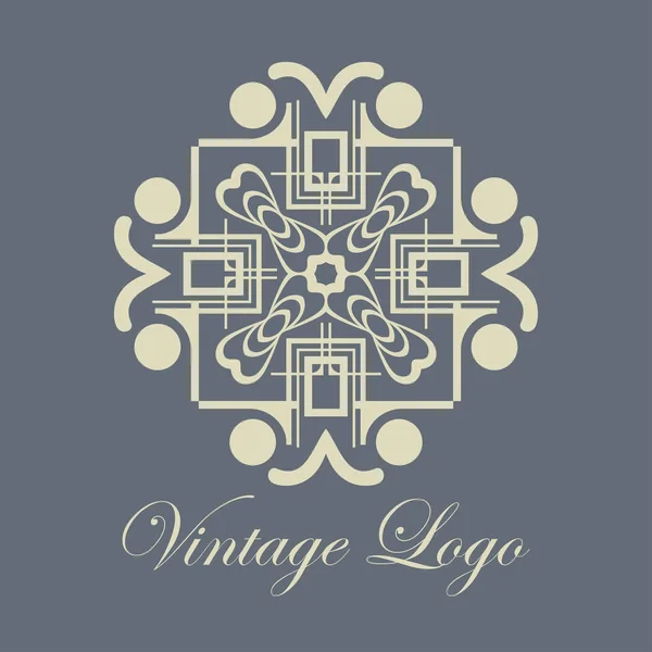 Vintage decoratieve logo — Stockvector