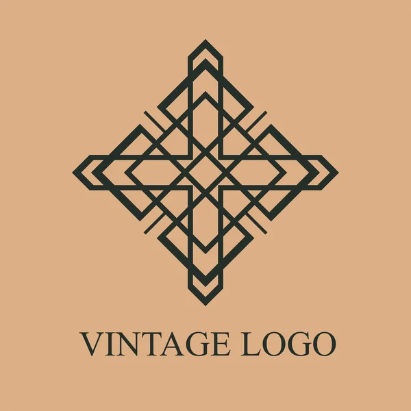 Vintage ozdobné logo — Stockový vektor