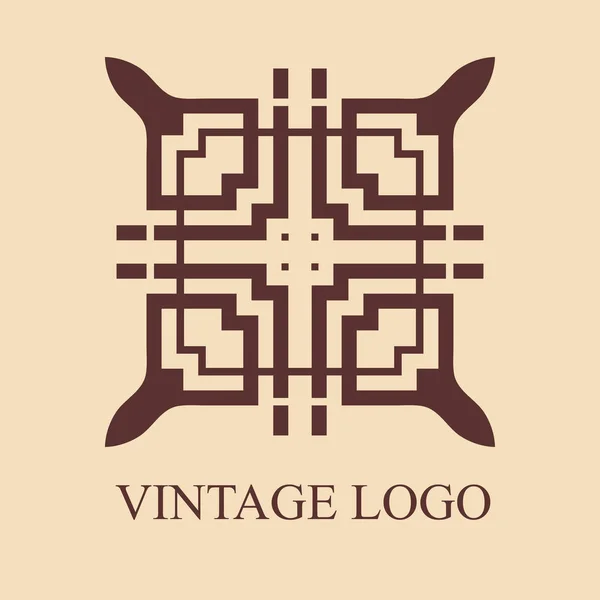 Vintage ozdobné logo — Stockový vektor