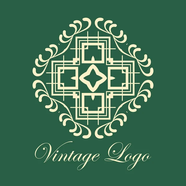 Vintage decoratieve logo — Stockvector