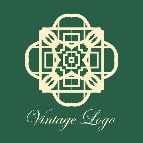 Logo ornamental vintage — Archivo Imágenes Vectoriales