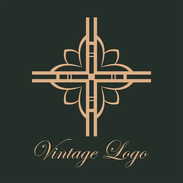 Logo ornamental vintage — Vector de stock