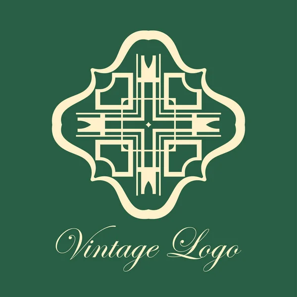 Logo ornamental vintage — Archivo Imágenes Vectoriales