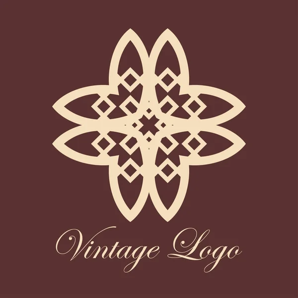 Vintage decoratieve logo — Stockvector