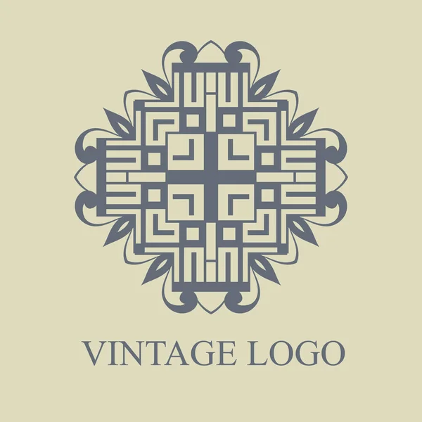 Logo ornamental vintage — Vector de stock