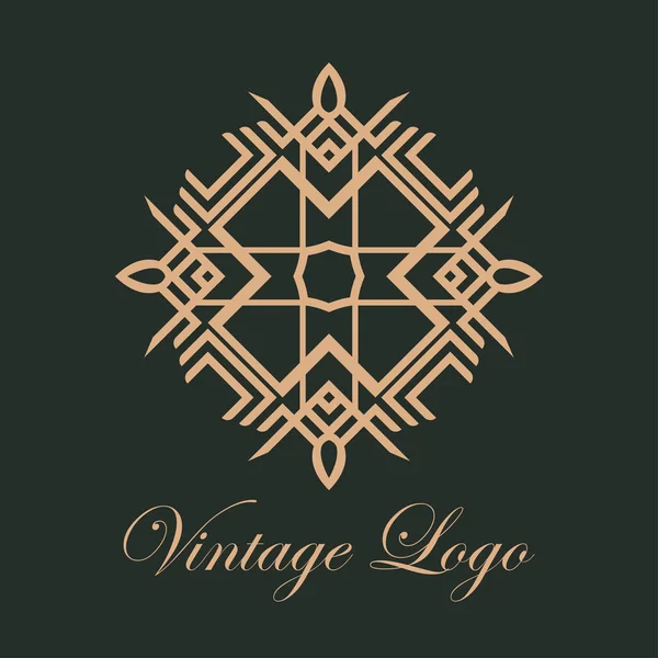 Vintage decoratieve logo — Stockvector