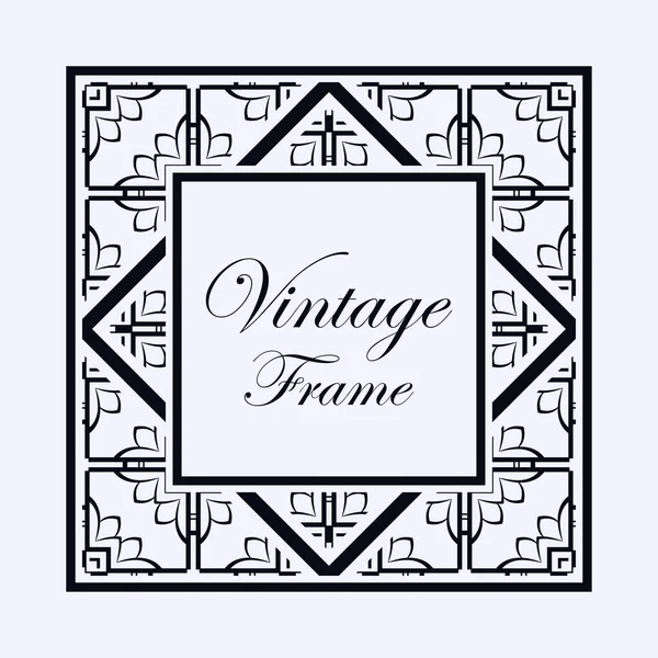 Art Deco frame border — Stock Vector